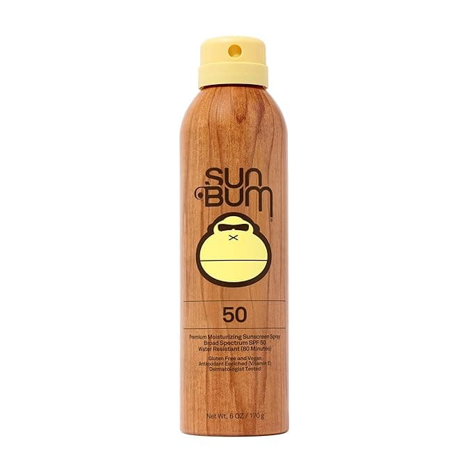 Sun Bum Original SPF 50 Sunscreen Body Spray - Broad Spectrum Moisturizing Sunscreen with Vitamin E - Hawaii 104 Act Compliant (Made without Octinoxate & Oxybenzone) - 6 oz